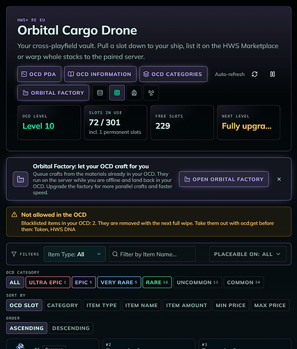 OCD grid view