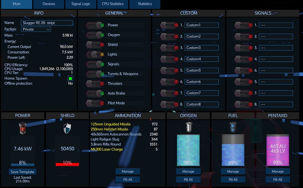 Shield capacitors not working? Support Forum HWS Empyrion