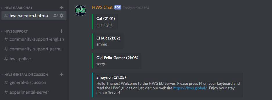 Hws Discord Server Hws Faq Forum Hws Empyrion Multiplayer - discordgg